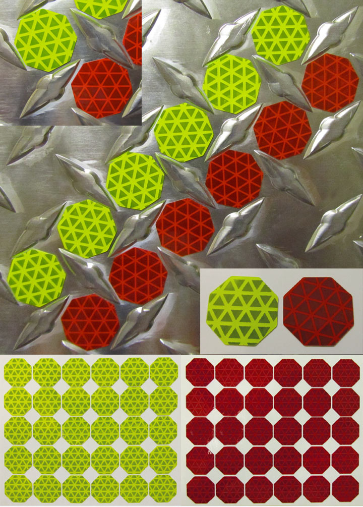 octagons reflective diamond plate